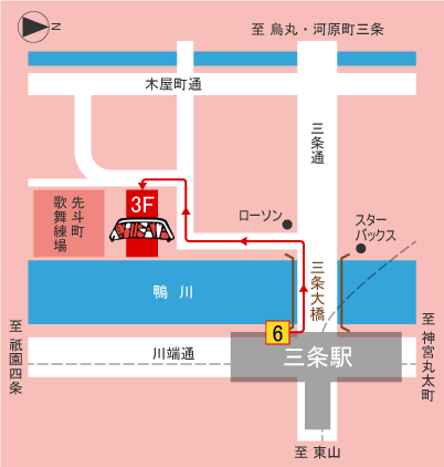 黒毛和牛専門店 Premium Wagyu Beef SHIBATAまでの道順を示した地図